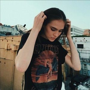 Brandy Melville band tee vintage RARE Led Zeppelin